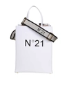 N°21 N°21 SHOPPING BAG COLOR WHITE WITH LOGO,11694955