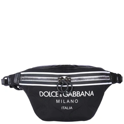 Pre-owned Dolce & Gabbana Black Nylon Palermo Tecnico Belt Bag