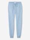 DEREK ROSE DEREK ROSE WOMEN'S CASHMERE TRACK PANTS DAPHNE PURE CASHMERE BLUE,1268-DAPH001BLU