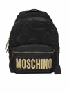 MOSCHINO MOSCHINO LOGO QUILTED BACKPACK