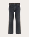 VALENTINO VALENTINO UOMO DUAL MATERIAL DENIM PANTS