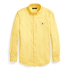 Polo Ralph Lauren Slim Fit Garment-dyed Oxford Shirt In Signal Yellow