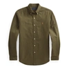 Polo Ralph Lauren Slim Fit Garment-dyed Oxford Shirt In Defender Green
