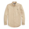 Polo Ralph Lauren Slim Fit Garment-dyed Oxford Shirt In Surrey Tan