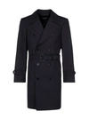 DOLCE & GABBANA DOLCE & GABBANA DOUBLE BREASTED TRENCH COAT
