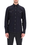 DOLCE & GABBANA DENIM SHIRT WITH EMBOSSED LOGO,G5EX7Z G8DM7 S9001