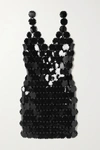 PACO RABANNE PAILLETTE-EMBELLISHED CHAINMAIL MINI DRESS