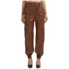 MSGM MSGM FAUX LEATHER CARGO PANTS