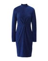 KARL LAGERFELD KARL LAGERFELD LUREX JERSEY DRESS W/TWIST WOMAN MIDI DRESS BLUE SIZE L POLYESTER, POLYAMIDE, ACRYLIC,15098135UB 6