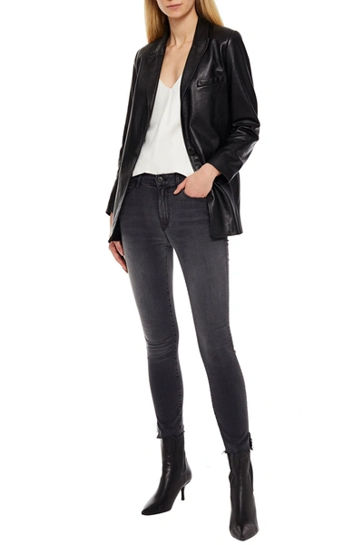 3x1 Cropped Mid-rise Skinny Jeans In Black