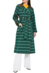MCQ BY ALEXANDER MCQUEEN OVERSIZED SHELL-PANELED CHECKED WOOL AND COTTON-BLEND TRENCH COAT,3074457345624742666