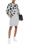 Mcq By Alexander Mcqueen Mcq Alexander Mcqueen Swallow Print Sweatshirt Dress In Stone