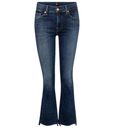 7 For All Mankind Slim Illusion Never Ending Jeans In Blue In Dark Wash