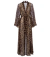 ALEXANDRA MIRO MYTHERESA独家发售 - BETTY豹纹真丝长罩衫裙,P00530481