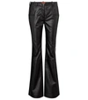 ALTUZARRA SERGE MID-RISE LEATHER BOOTCUT trousers,P00528181