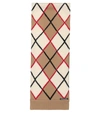 BURBERRY ARGYLE WOOL AND CASHMERE SCARF,P00528888
