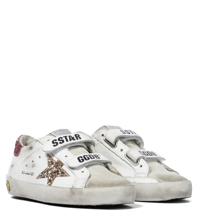 Golden Goose Kids' Old School Leather Sneaker In White