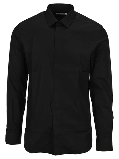 Saint Laurent Solid Color Shirt In Black