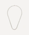 MARIA BLACK RHODIUM-PLATED STERLING SILVER FORZA NECKLACE,000722635