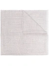 Brunello Cucinelli Silk-cashmere Blend Sequinned Scarf In Grey