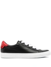 GIVENCHY GIVENCHY MEN'S BLACK LEATHER SNEAKERS,BH0048H0S2009 39