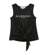 GIVENCHY KIDS LOGO KNOT TOP (4-14 YEARS),16108623