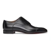 Christian Louboutin Black Greggo Orlato Lace-up Loafers In Bk01 Black