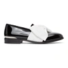 ALEXANDER MCQUEEN BLACK & WHITE LEATHER LOAFERS