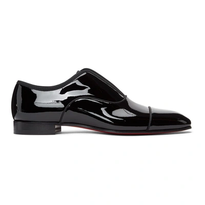 Christian Louboutin 黑色 Alpha Male 漆皮牛津鞋 In Black