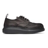 ALEXANDER MCQUEEN BLACK PAINT SPLATTER HYBRID BROGUES