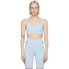 Live The Process Blue Corset Sports Bra In R11 Celest