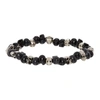 ALEXANDER MCQUEEN SILVER BEADED SKULL BRACELET