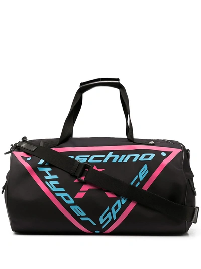 Moschino Hyper Space-print Holdall In Black