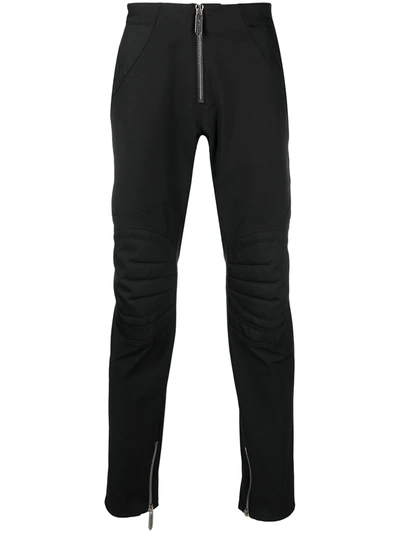 Just Cavalli Biker Style Trousers In Black