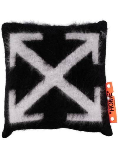 Off-white Small Arrows Pillow In Black