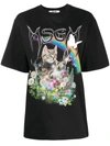 Msgm Graphic-print Logo T-shirt In Black