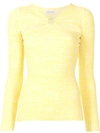 ANNA QUAN LAILA CUT-OUT KNITTED TOP