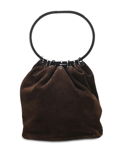 Pre-owned Gucci Gathered Bucket Bag In Brown