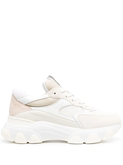 Hogan Chunky Sole Trainers In White