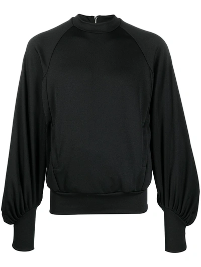 Random Identities Oversized Rib-trimmed Sweatshirt In Black