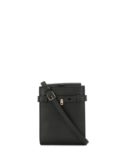 Valextra New Small Brera Cross Body Bag In Black