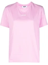 Msgm Micro Logo T-shirt In Pink