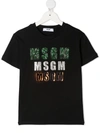 MSGM LOGO印花金属感T恤