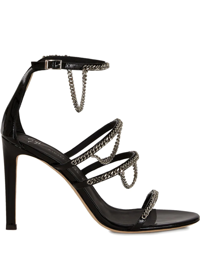 Giuseppe Zanotti Catena Chain-strap Sandals In Black