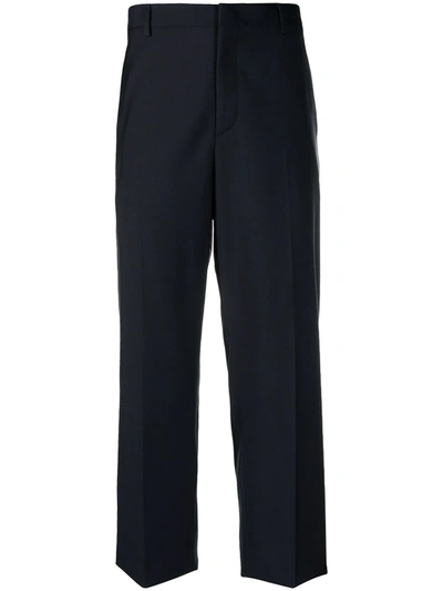 Valentino Straight-leg Tailored Trousers In Blue