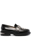 TOGA CHAIN APPLIQUÉ CHUNKY-SOLE LOAFERS