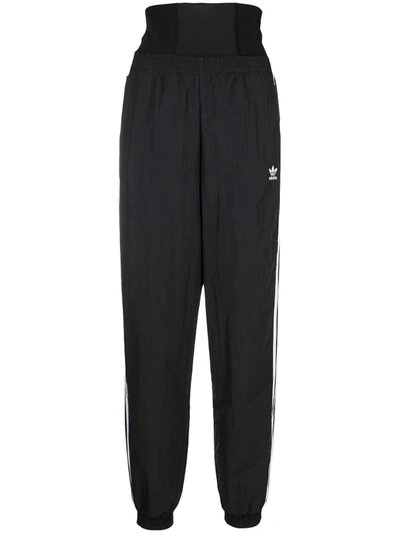 Adidas Originals Adicolor Classics Double-waistband Track Trousers In Black