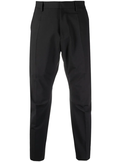 Dsquared2 Cropped Slim-fit Trousers In Black