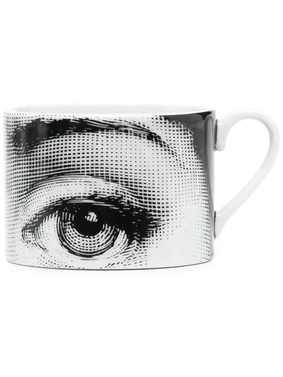 Fornasetti Tema E Variazioni Tea Set In White