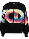 GCDS TIE-DYE LOGO-PRINT SWEATSHIRT